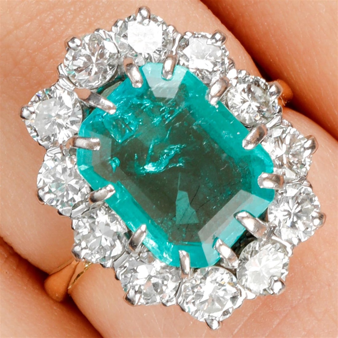 Colombian emerald and diamond ring (1 of 5)