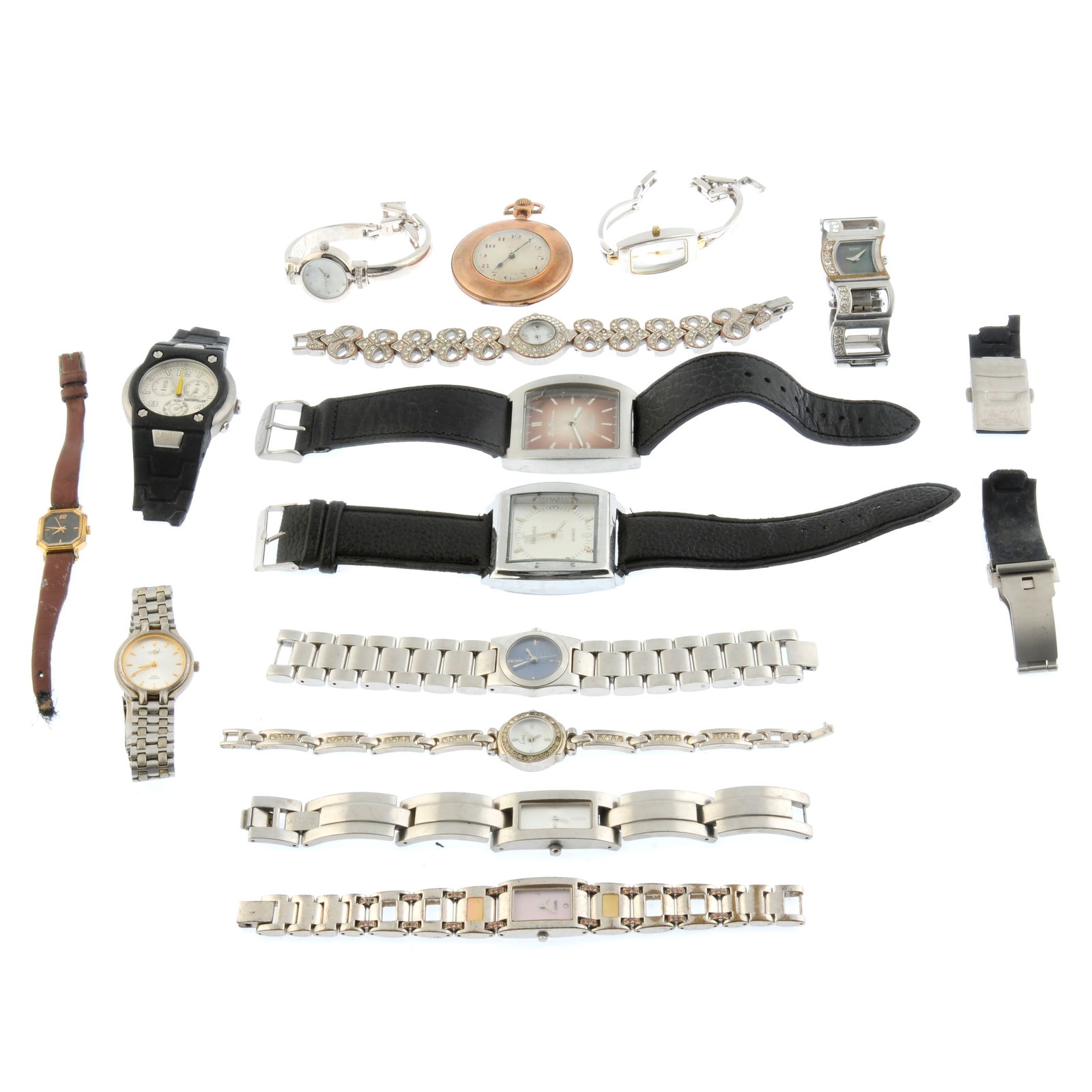 Fourteen watches.: Fourteen watches. To include examples from Seiko, DKNY and Ben Sherman. All recommended for spares or repairs purposes only. Condition Report:Due to the quantity of items