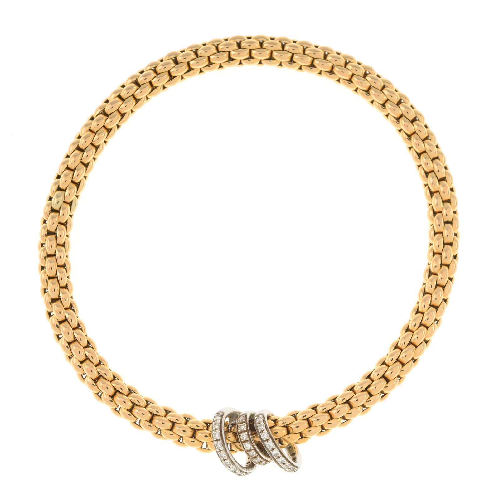 18ct gold diamond 'Flex'it' bracelet, by Fope (1 of 4)