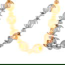 Cultured pearl & diamond stylised necklace