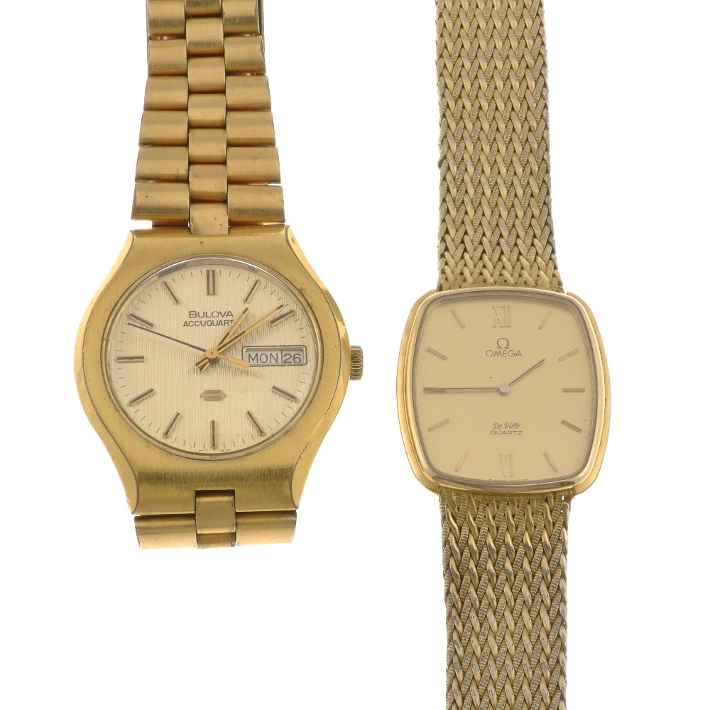 A group of watches for repair.: A group of nine wrist watches, recommended for repair purposes. To include Seiko, Bulova and Omega.
