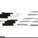 Selection of silver collar stiffeners & cufflinks