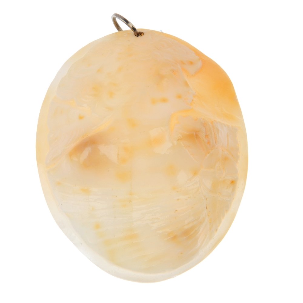 A selection of gemstone and cultured pearl jewellery.: A selection of gemstone jewellery, to include a shell cameo pendant carved to depict a lady in profile, a reconstituted turquoise bead necklace, together with a selection of freshwater cultured pearl 