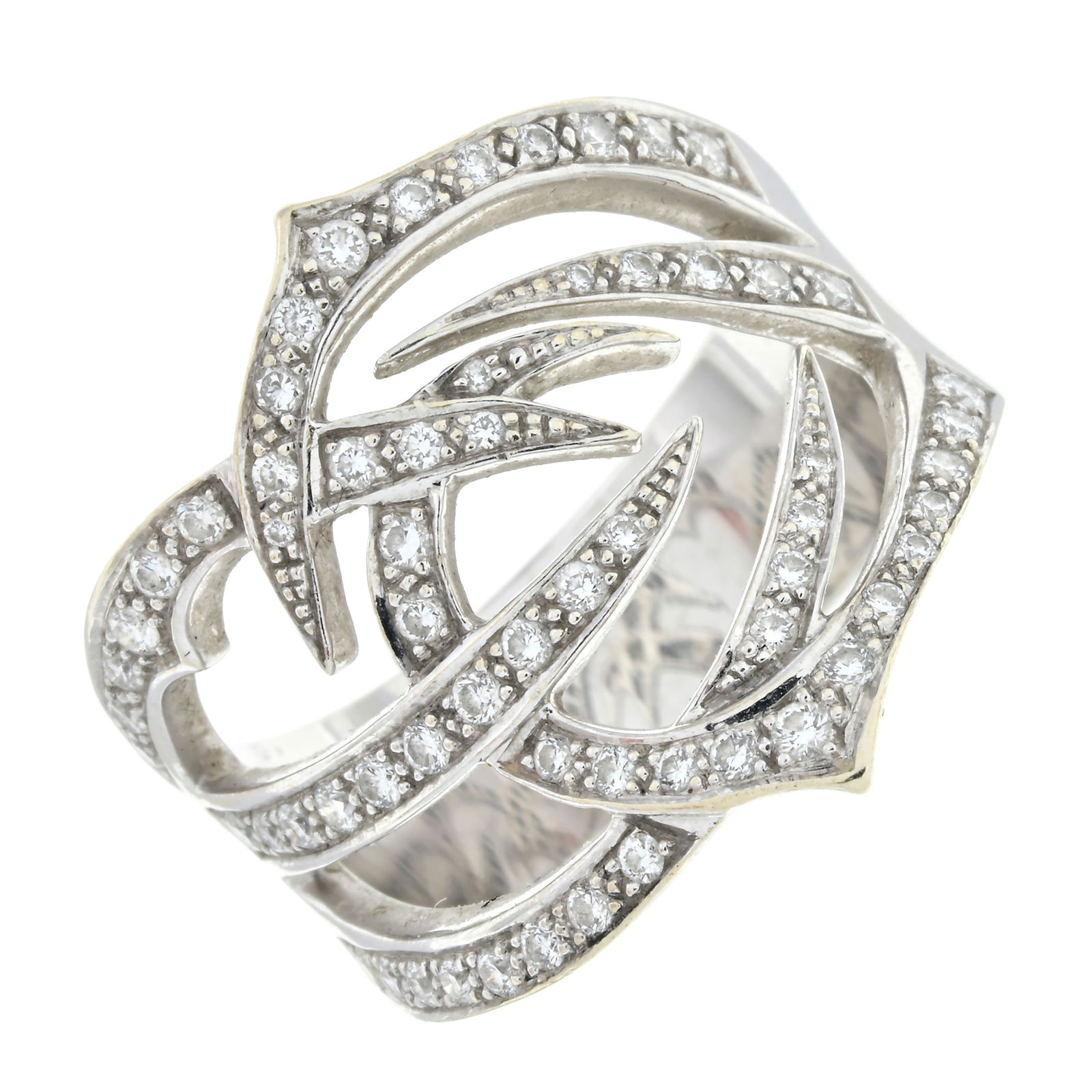 Diamond 'Thorns' ring, by Stephen Webster: Diamonds estimated G-H colour, VS clarity.Hallmarks for London.?