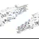 Platinum diamond single-stone ring