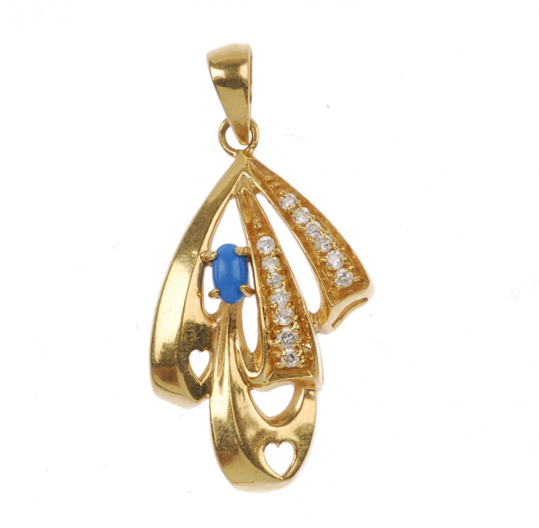 (529489-4-A) A collection of jewellery.: (529489-4-A) A collection of jewellery. Comprising five vari-link bracelets, two vari-link chains, two rings together with two pendants. One with hallmarks for 18ct gold. Total weight 176.3gms