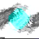 Emerald & diamond fringe dress ring