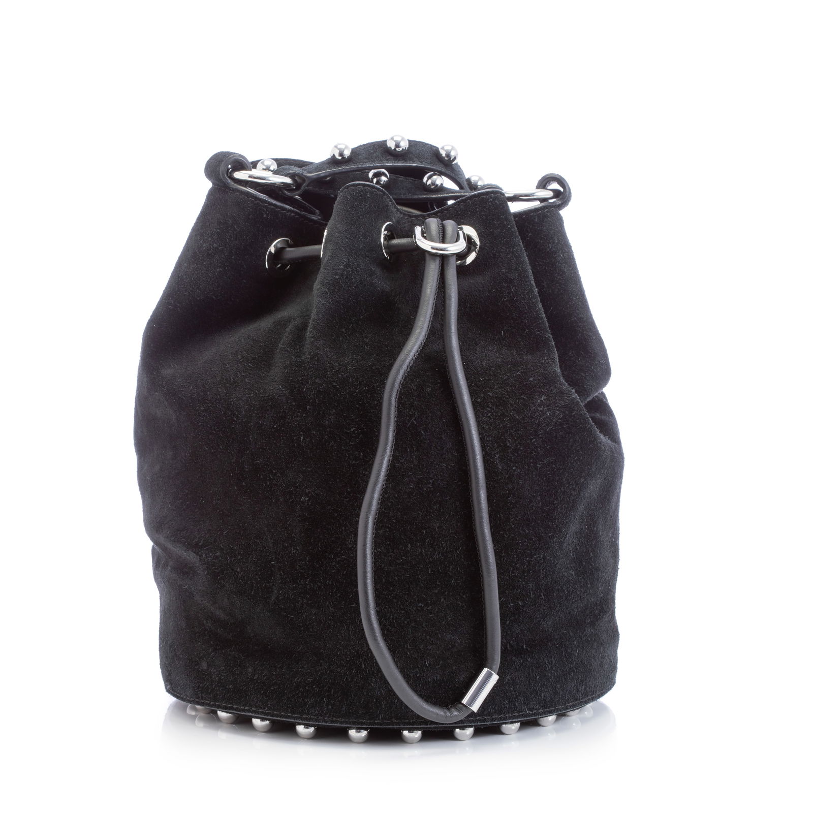 Alexander Wang - Alpha bucket bag: Alexander Wang - Alpha bucket bag Alexander Wang - suede Alpha bucket bag. With maker's dust bag Condition Report: Good condition Rubbing to suede throughout Tarnishing to studs