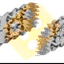 Diamond six-stone signet ring