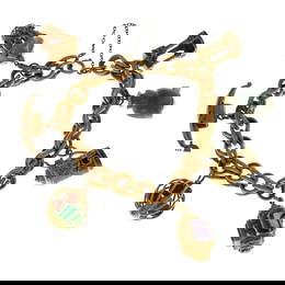 Mid 20th charm bracelet, with various charms