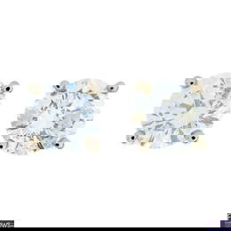 Brilliant-cut diamond stud earrings