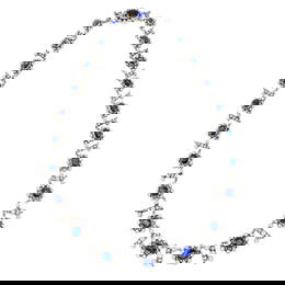 Victorian sapphire and diamond necklace