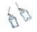 A pair of aquamarine and diamond ear pendants. - 2