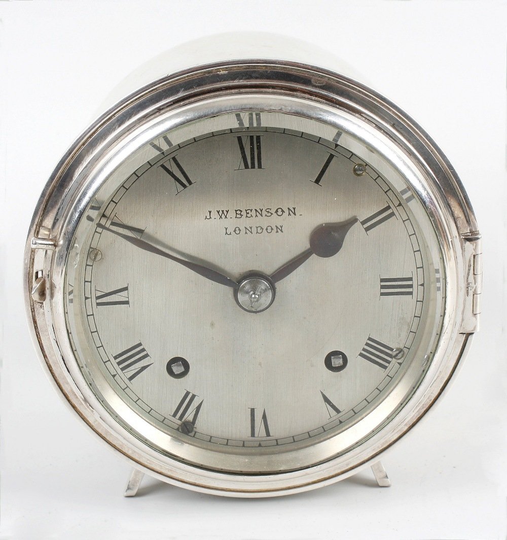 An unusual late 19th century silver-plated circular car