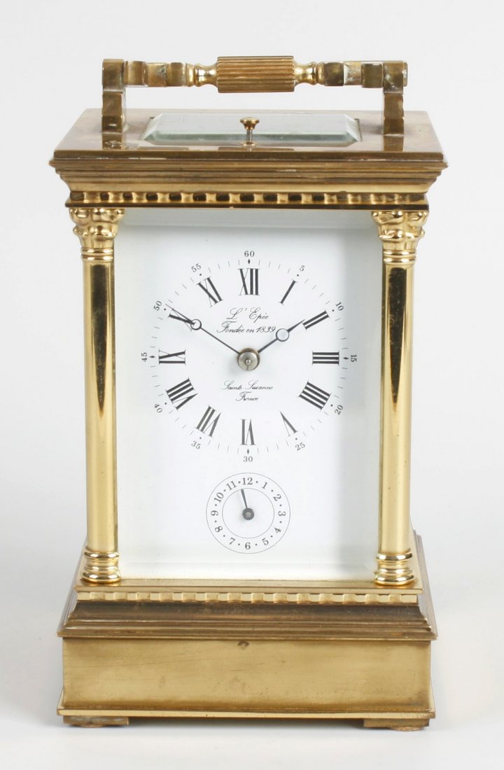 A Modern Anglaise Riche-Cased Repeating Carriage Clock