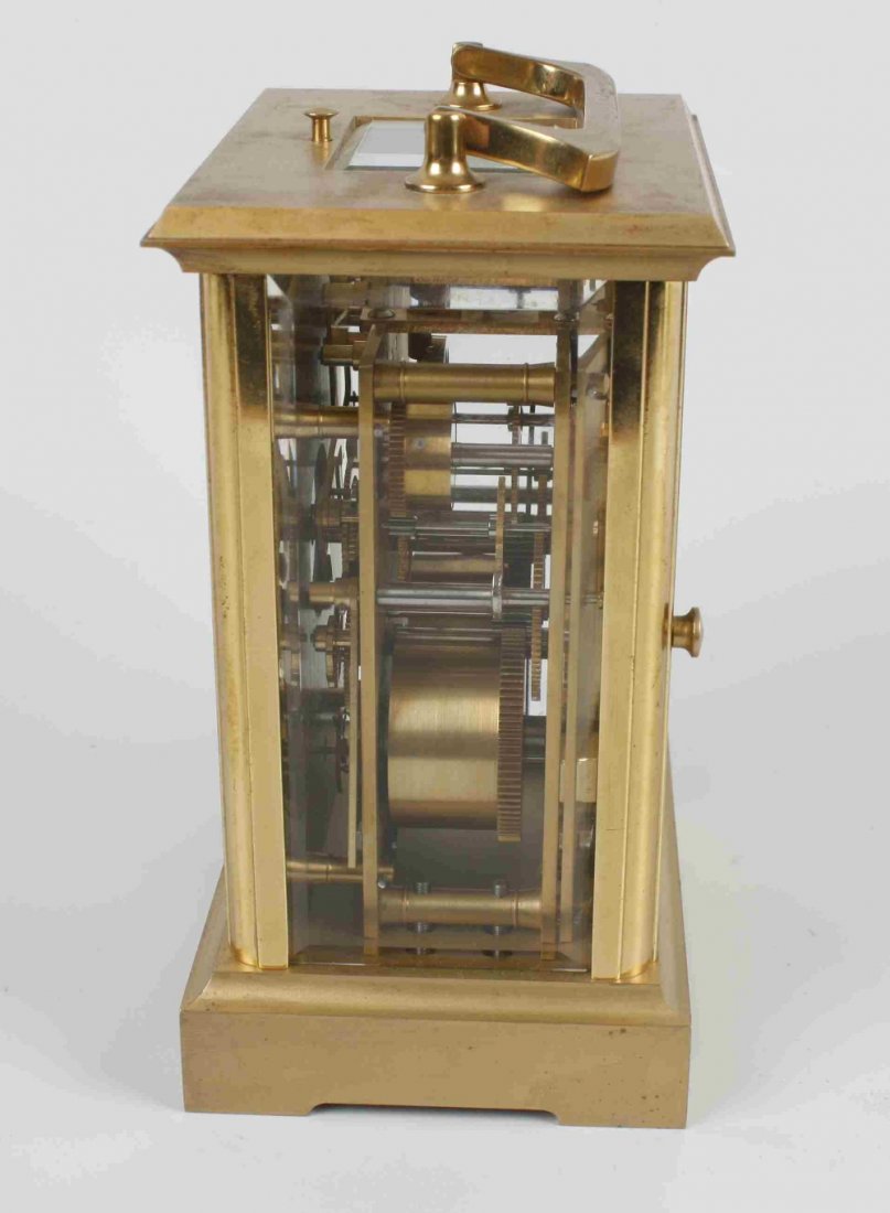 A French repeating carriage clock retailed by Charles F - 2