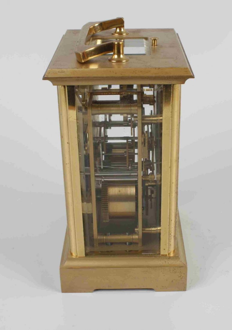 A French repeating carriage clock retailed by Charles F - 4