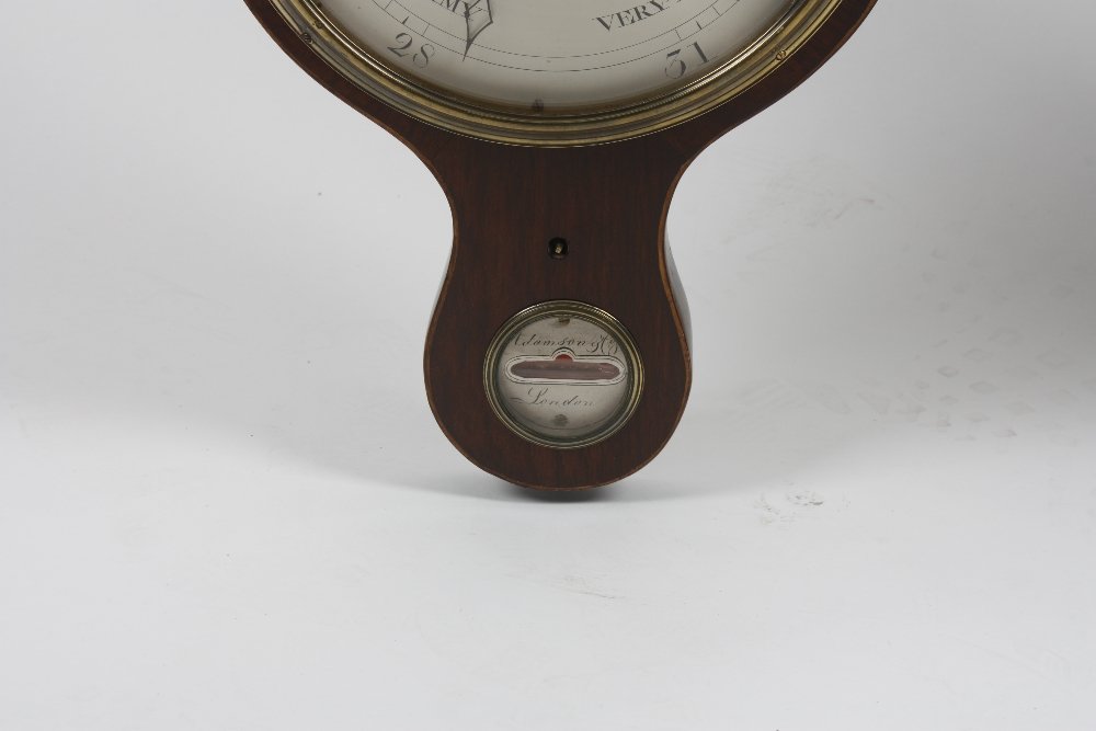 An early 19th century inlaid mahogany wheel barometer w - 4
