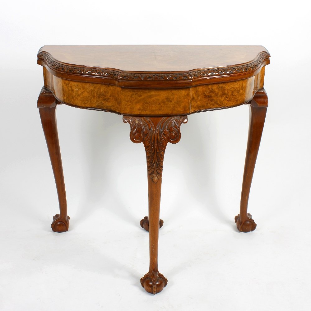 A Reproduction Card Table, A Cheval Mirror, Chest Of D