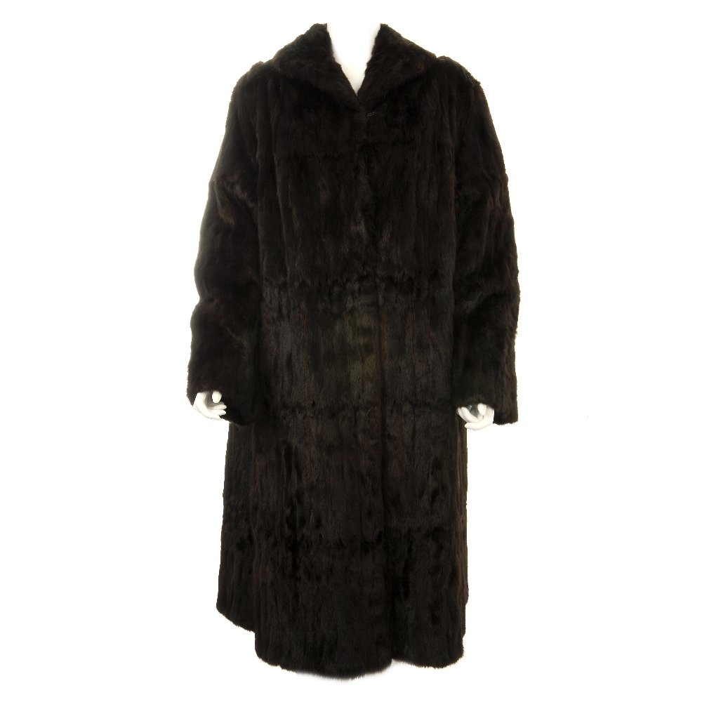 A mink tail fur coat.