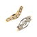 A selection of four gold gem-set rings.