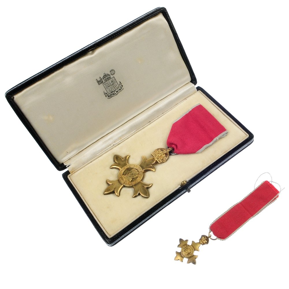 The Most Excellent Order Of The British Empire, O.B.E. : The Most Excellent Order Of The British Empire, O.B.E., breast badge and miniature, in Royal Mint case of issue.