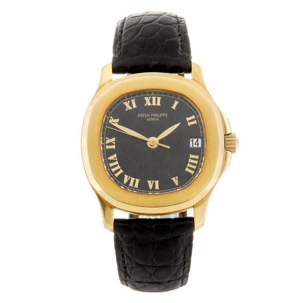 (307097484) PATEK PHILIPPE - a gentleman's Aquanaut: (307097484) PATEK PHILIPPE - a gentleman's Aquanaut wrist watch. Reference 5060, serial 4055906. Signed automatic calibre 330/194. Black dial with luminous Roman numeral hour markers, date aperture to
