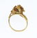 A mid 20th century 18ct gold coral floral ring. - 2