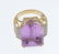 An 18ct gold kunzite and diamond ring. - 2