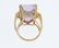 An 18ct gold kunzite and diamond ring. - 3