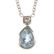 A set of aquamarine and diamond jewellery.