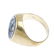A gentleman's agate signet ring. - 3