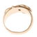 An Edwardian 9ct gold diamond buckle ring. - 2
