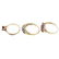 A selection of three gem-set rings. - 3