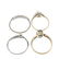 A selection of four diamond and gem-set rings. - 4
