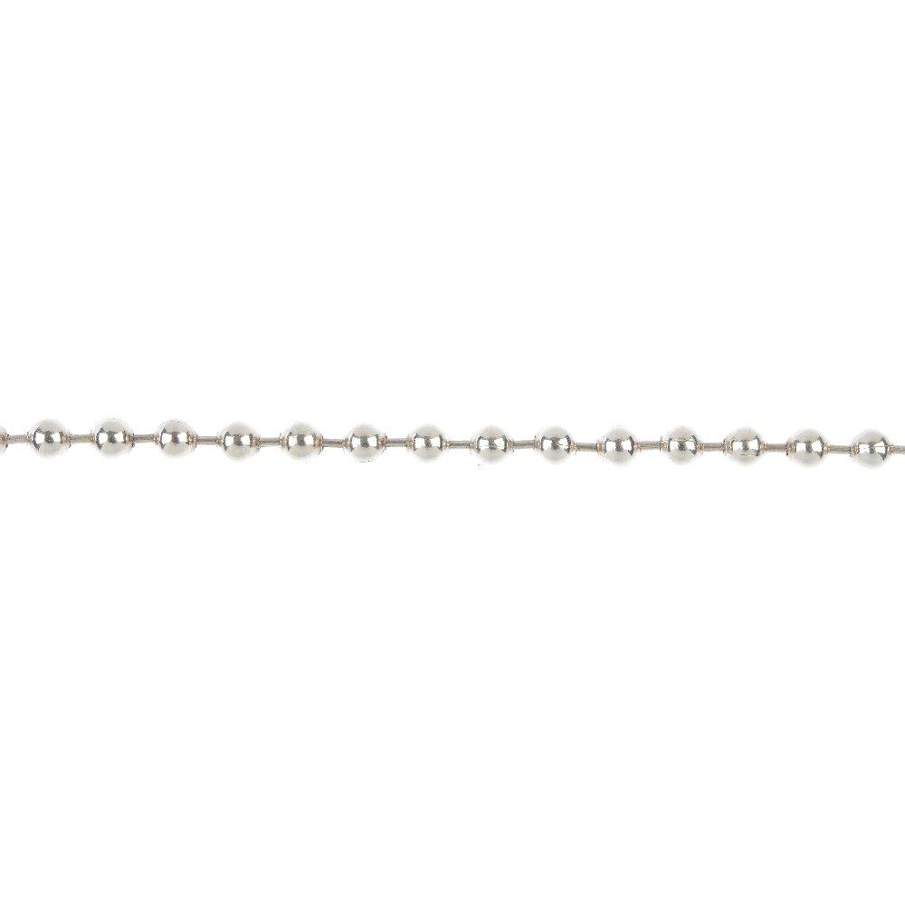 GUCCI - a bracelet.: GUCCI - a bracelet, the bead-link chain, with Gucci logo toggle clasp. Maker's marks for Gucci. Stamped 925. Length 19.2cms. Weight 13.4gms.