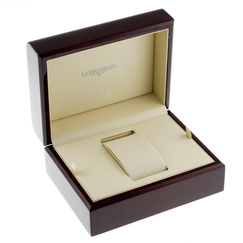 A group of 2 Longines watch boxes.: LONGINES - a small group of two watch boxes.