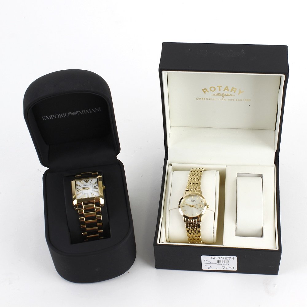 A bag of various boxed watches, to include Emporio: A bag of various boxed watches, to include Emporio Armani, DKNY etc. All recommended for spares and repair purposes only. Approximately 35.