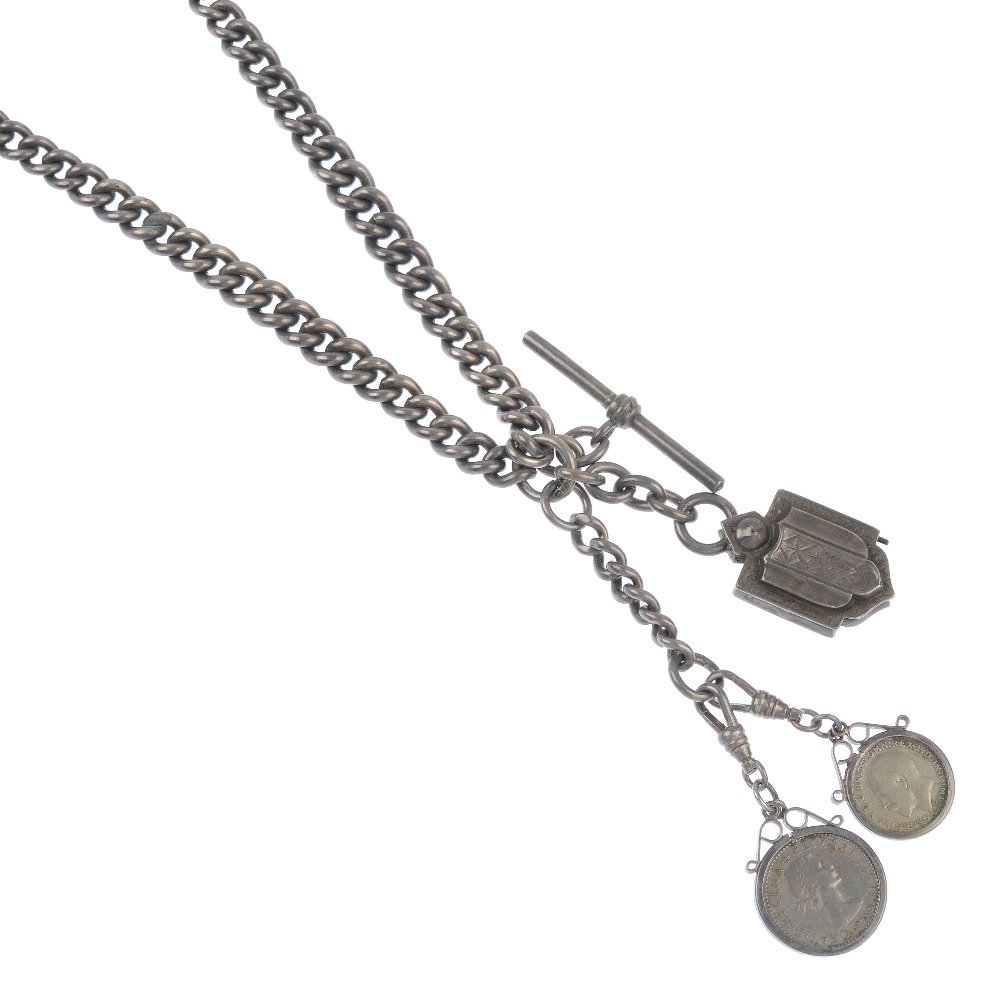 A late Victorian silver Albert chain. (1 of 3)