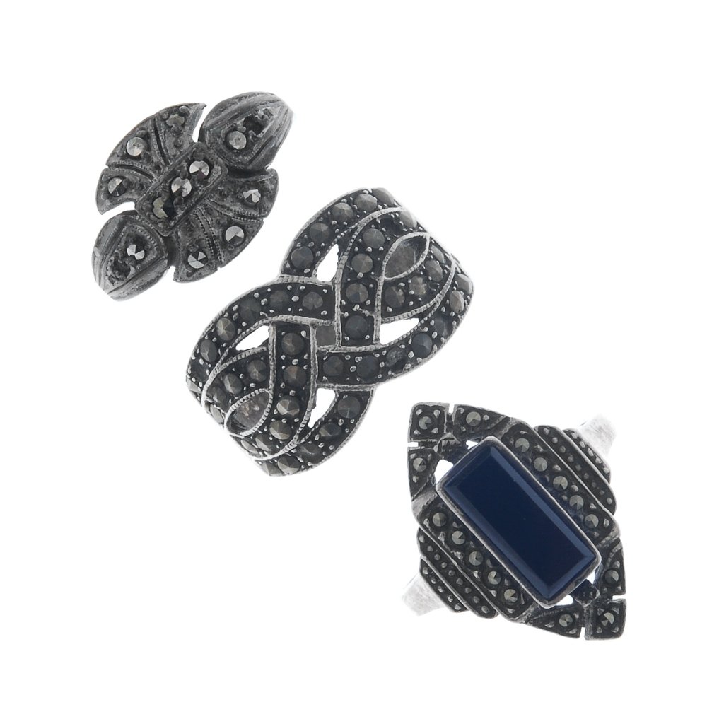 A selection of marcasite jewellery. (1 of 3)