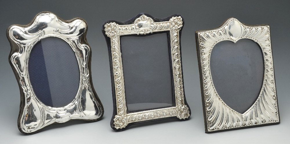 A selection of three modern silver mounted photograph (1 of 5)