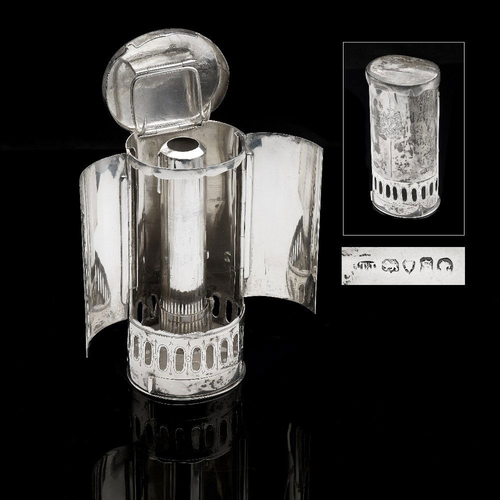 A Victorian silver travelling carriage lamp by Thomas (1 of 10)