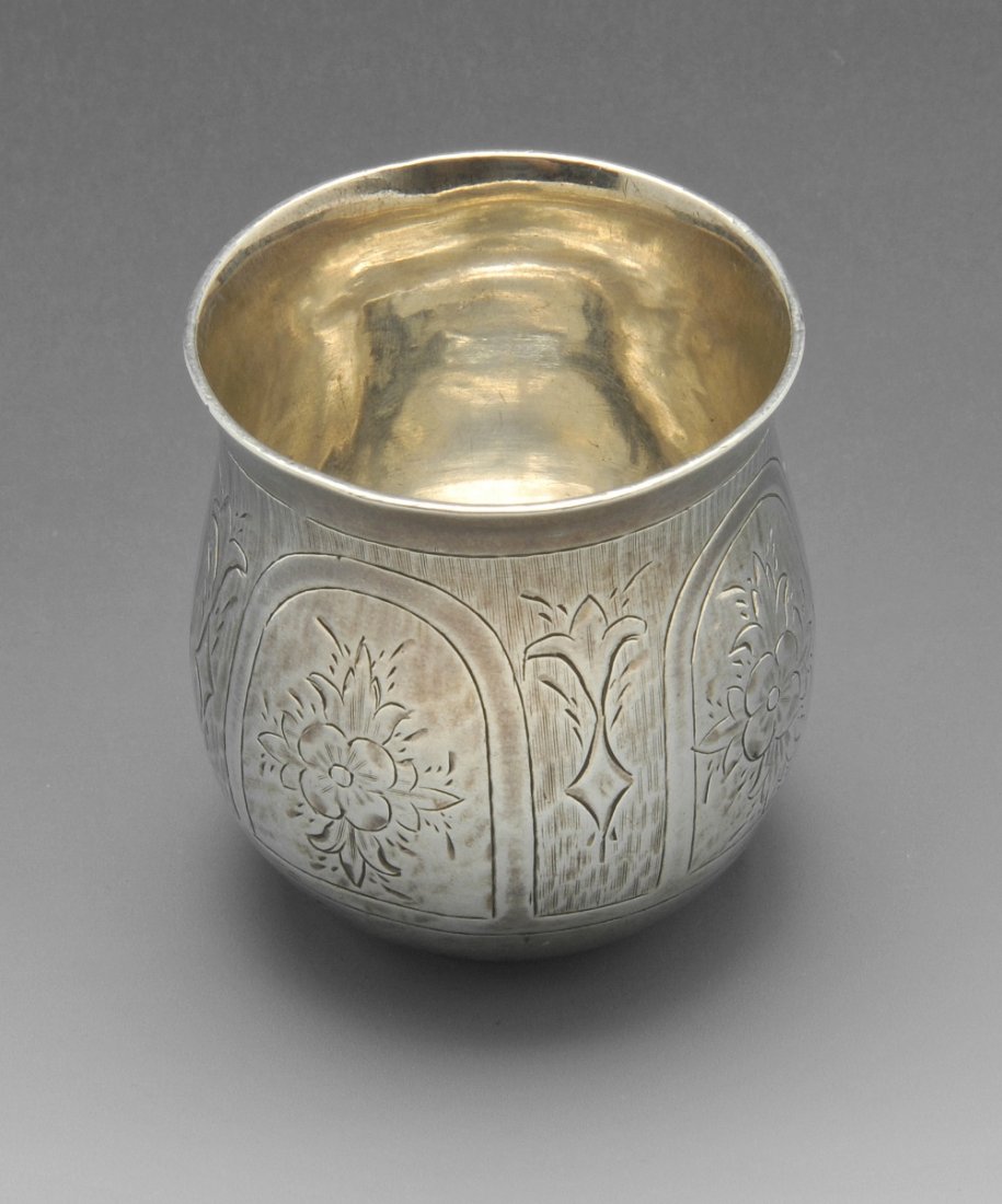 A mid-nineteenth century Russian silver tot cup. (1 of 5)