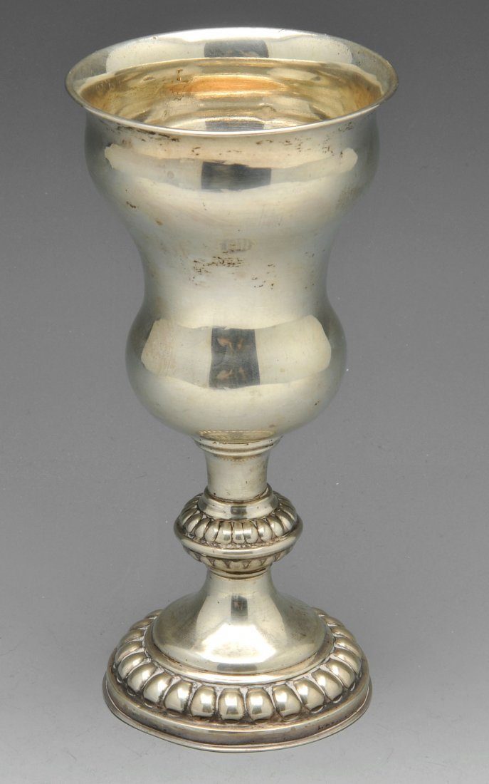 A continental silver Kiddush cup and two silver paper (1 of 10)