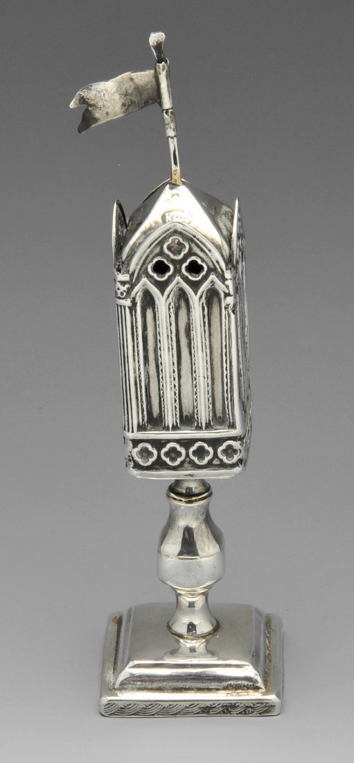 A 19th century Russian white metal spice tower. (1 of 6)