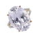 A 9ct gold kunzite and diamond dress ring.