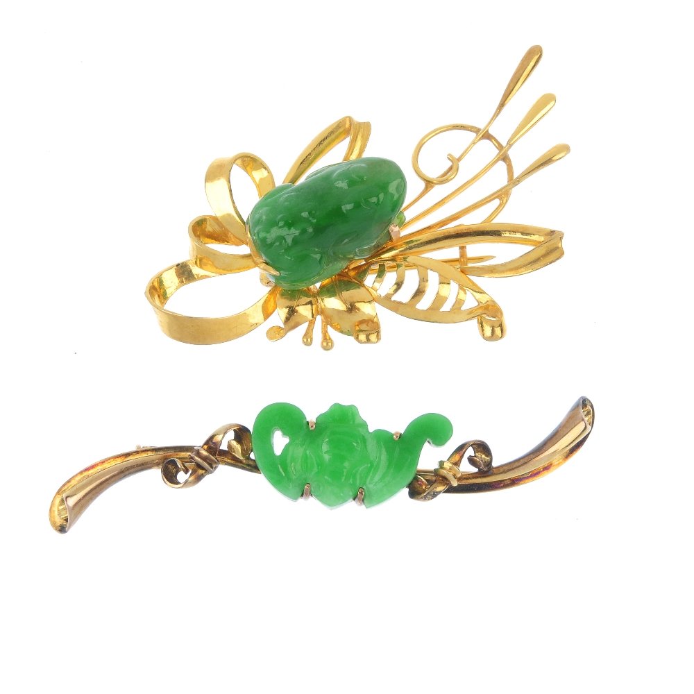 Two gem-set brooches. (1 of 2)