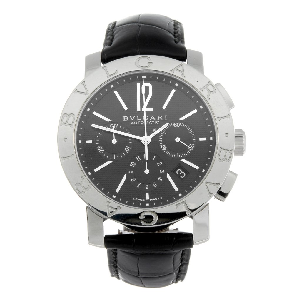 BULGARI - a gentleman's stainless steel Bulgari (1 of 4)