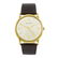 IWC - a gentleman's yellow metal wrist watch.
