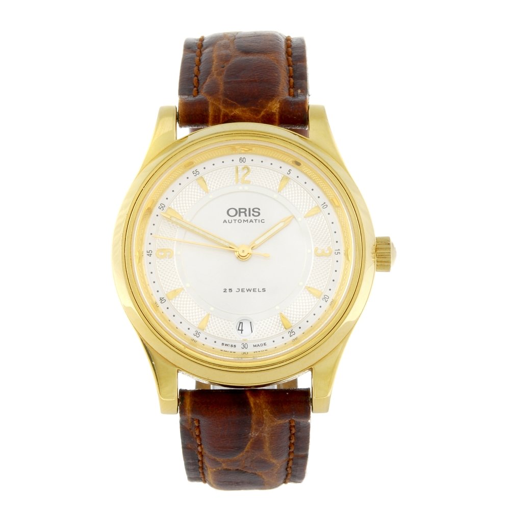 ORIS - a gentleman's gold plated wrist watch. (1 of 4)